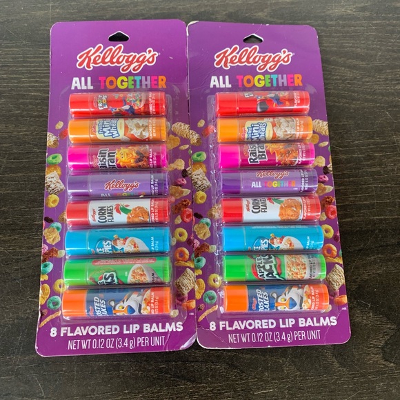 Kellogg’s All Together Cereal 8 pack Assorted Variety Flavored Lip Balms .12 oz - Picture 1 of 6